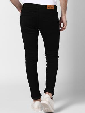 black side taped denim jeans - 17347488 - Standard Image - 3