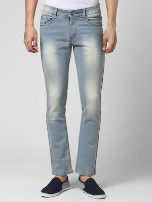 blue light washed denim jeans - 17347493 - Standard Image - 2