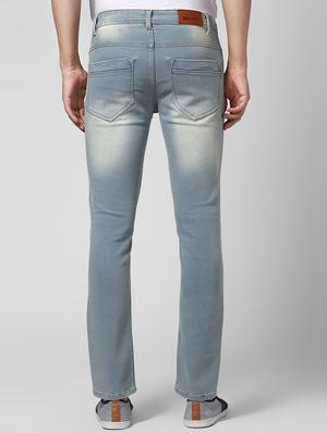 blue light washed denim jeans - 17347493 - Standard Image - 4