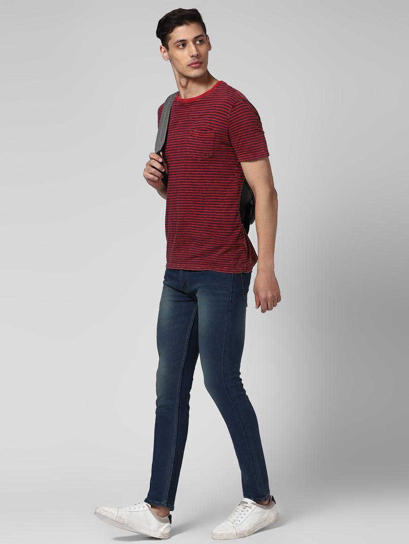 dark blue light washed denim jeans - 17347494 - Zoom Image - 5