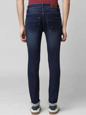 dark blue light washed denim jeans - 17347495 - Standard Image - 4