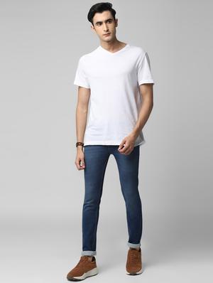 blue light washed denim jeans - 17347497 - Standard Image - 5