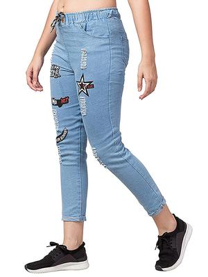 drawstring waist quirky jeans - 17347517 - Standard Image - 2