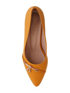 yellow slip on pumps - 17347641 - Standard Image - 4