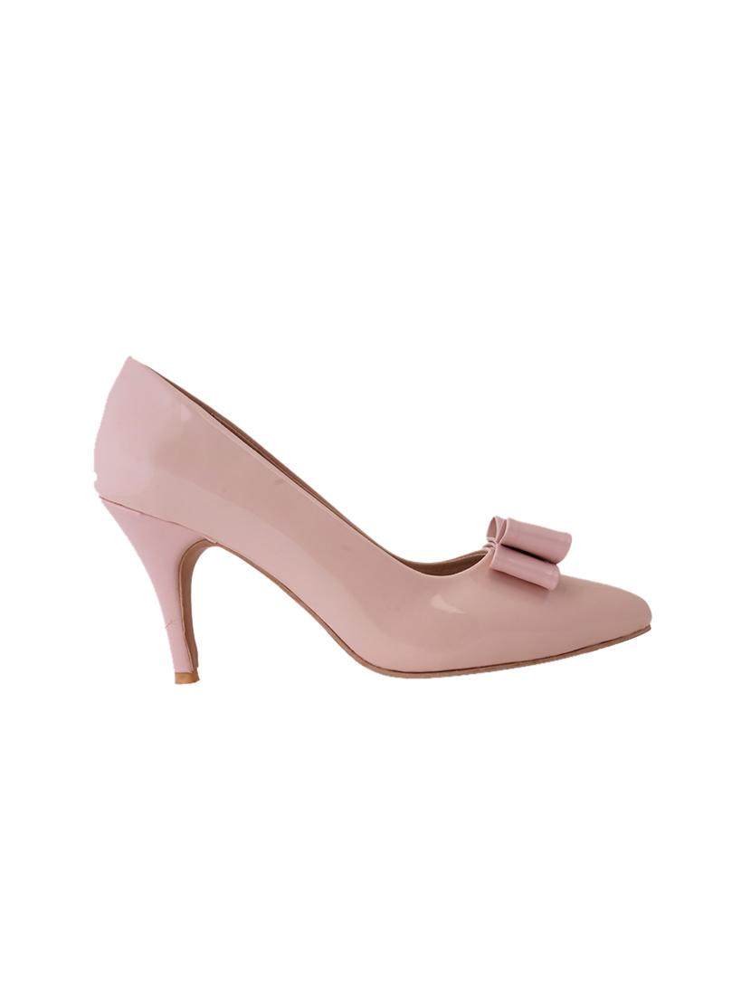 pink pu slip on pumps - 17347649 - Zoom Image - 2