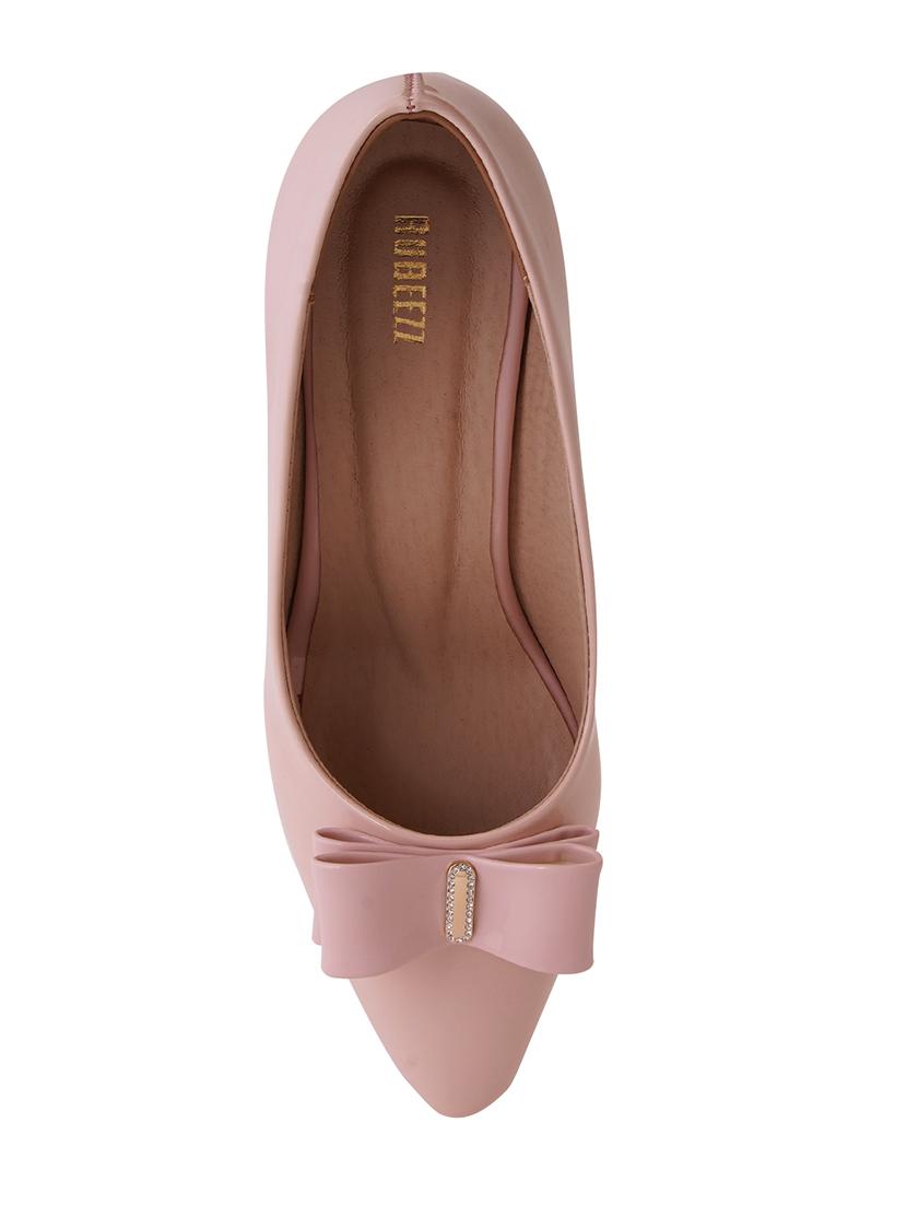 pink pu slip on pumps - 17347649 - Zoom Image - 4