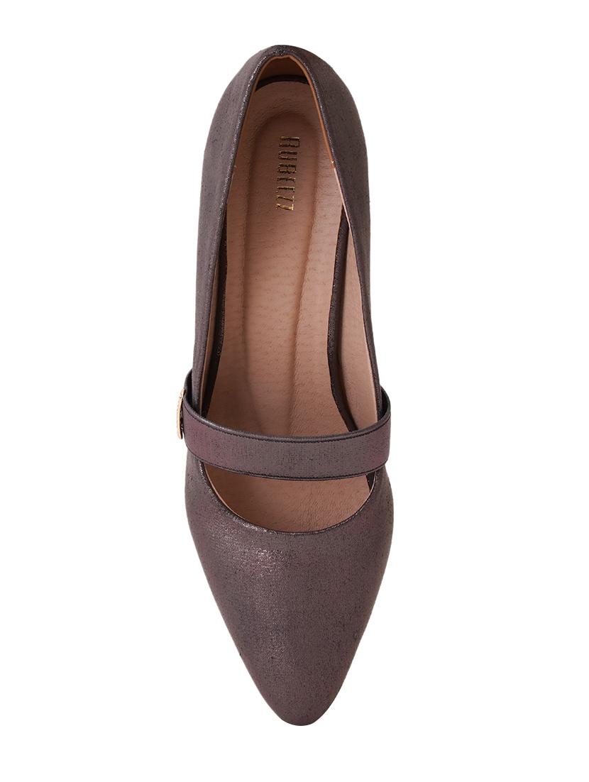 grey pu slip on pumps - 17347651 - Zoom Image - 4