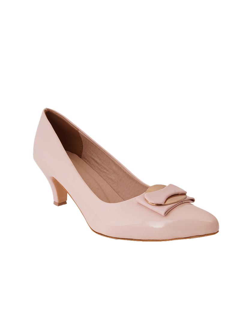 pink pu slip on pumps - 17347655 - Zoom Image - 1