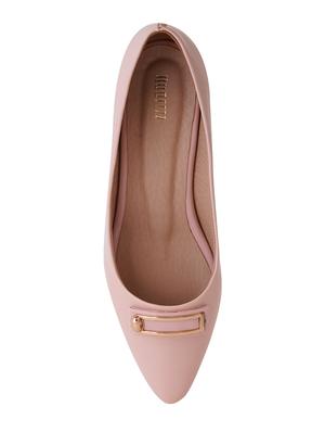 pink pu slip on pumps - 17347657 - Standard Image - 4