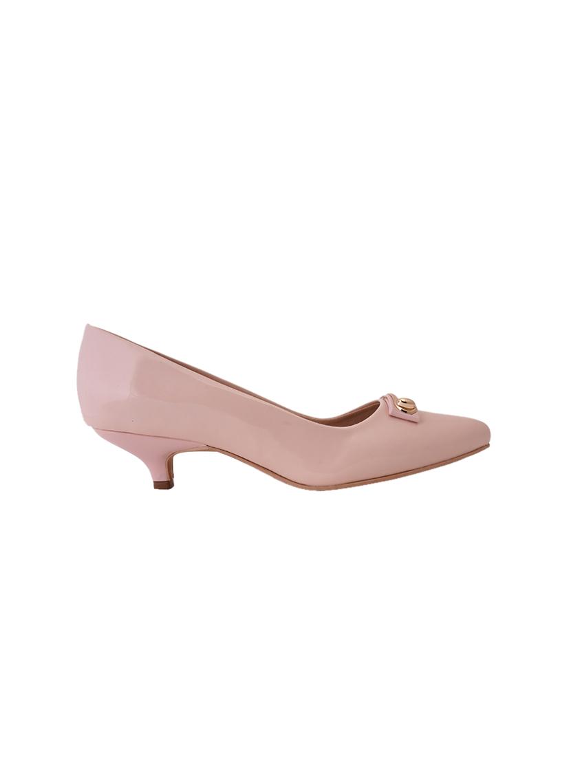 pink pu slip on pumps - 17347657 - Zoom Image - 2
