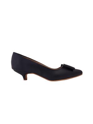 black pu slip on pumps - 17347659 - Standard Image - 2