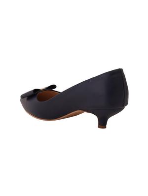 black pu slip on pumps - 17347659 - Standard Image - 3
