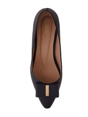 black pu slip on pumps - 17347659 - Standard Image - 4
