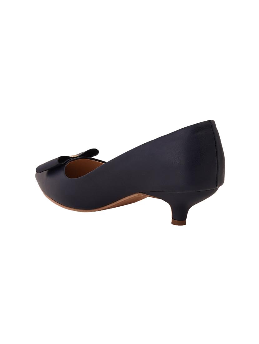 black pu slip on pumps - 17347659 - Zoom Image - 3