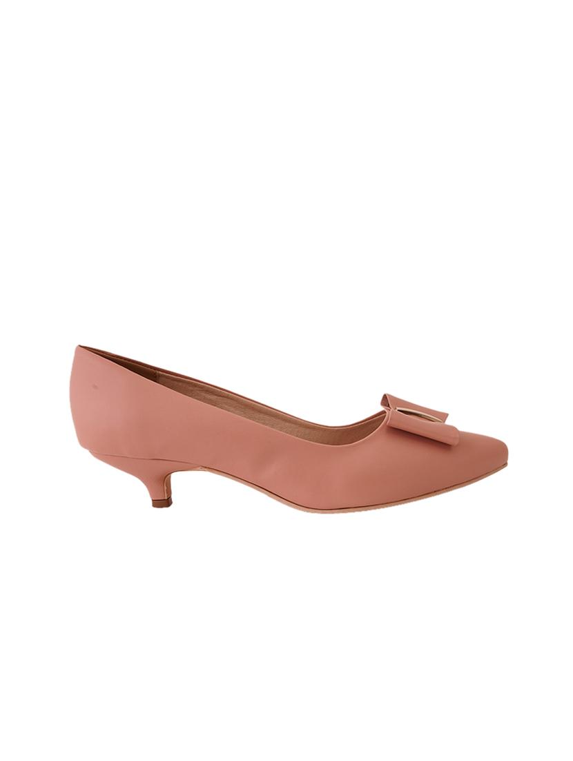 pink pu slip on pumps - 17347662 - Zoom Image - 2