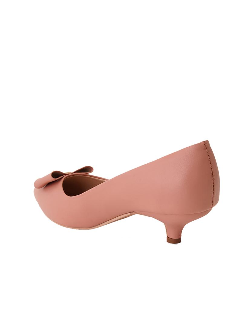 pink pu slip on pumps - 17347662 - Zoom Image - 3
