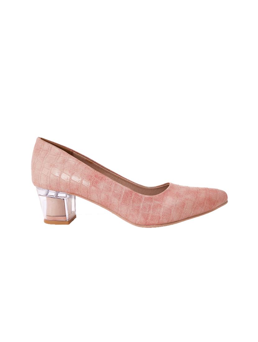 pink pu slip on pumps - 17347667 - Zoom Image - 2