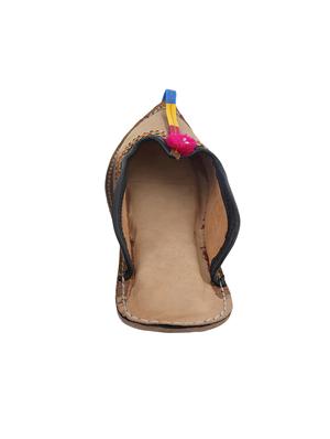 brown slip on mojari - 17347848 - Standard Image - 3