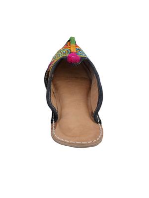 brown slip on mojari - 17347859 - Standard Image - 3