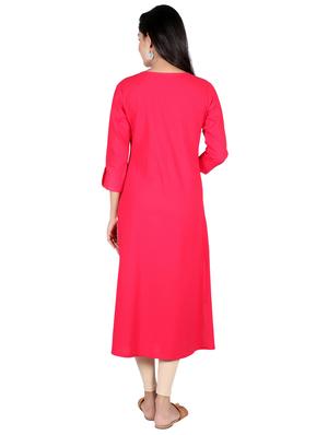 embroidered straight kurta - 17348384 - Standard Image - 4
