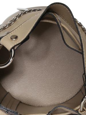 beige leatherette (pu) regular sling bag - 17348468 - Standard Image - 3