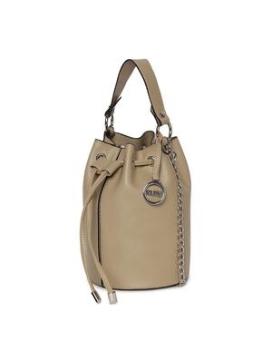 beige leatherette (pu) regular sling bag - 17348468 - Standard Image - 5