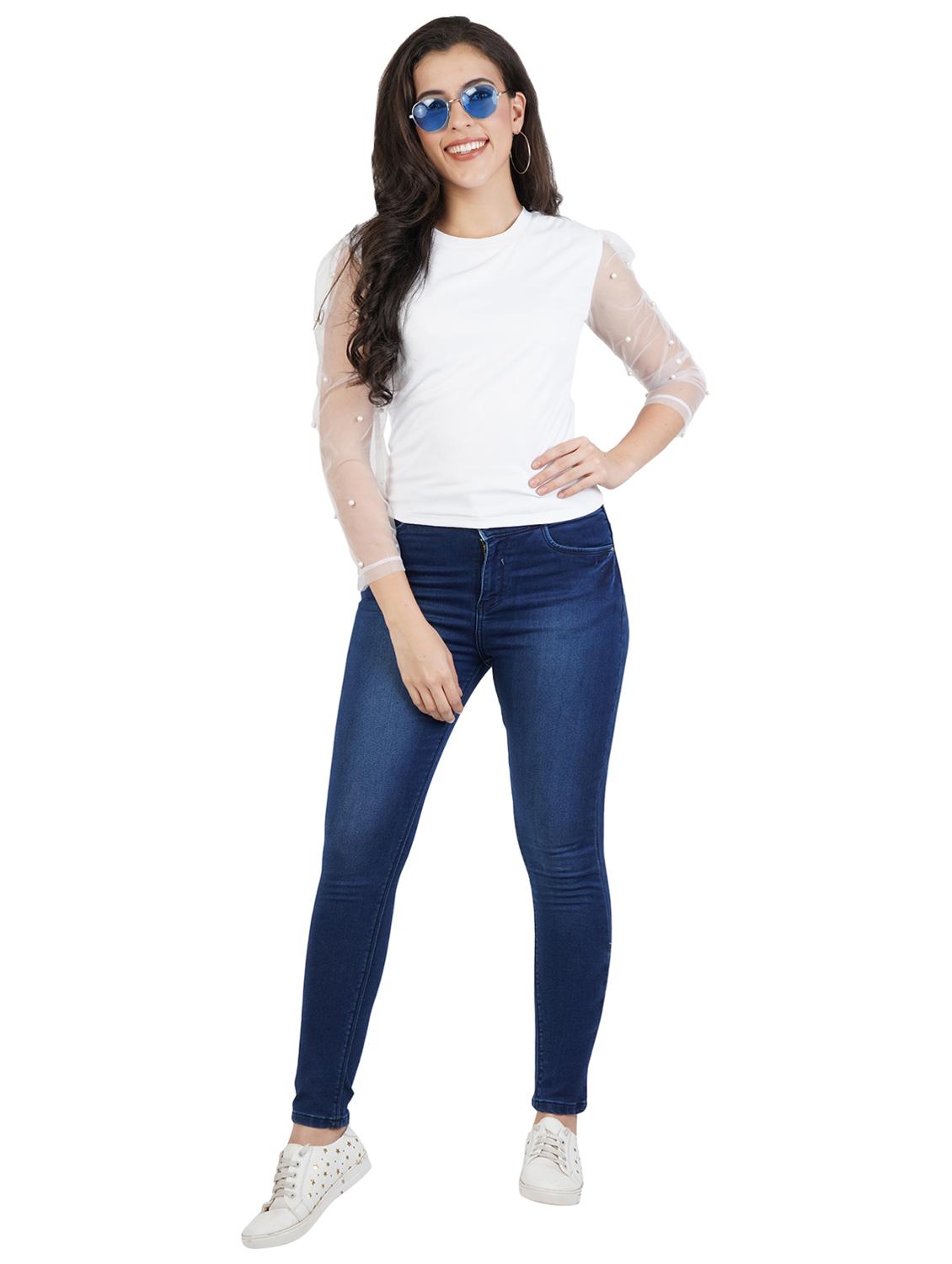 pearl embellished crop top - 17348521 - Zoom Image - 4
