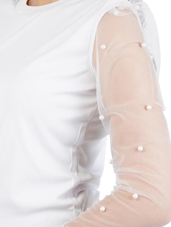 pearl embellished crop top - 17348521 - Zoom Image - 5