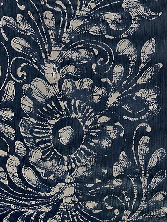 navy art silk printed saree with blouse - 17348545 - Zoom Image - 4