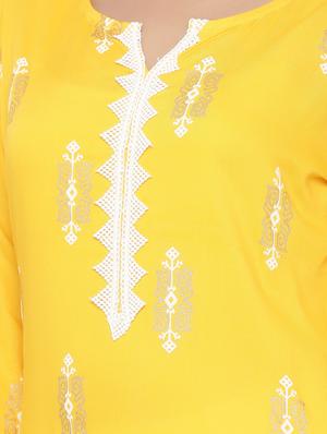 printed straight kurta - 17348593 - Standard Image - 4