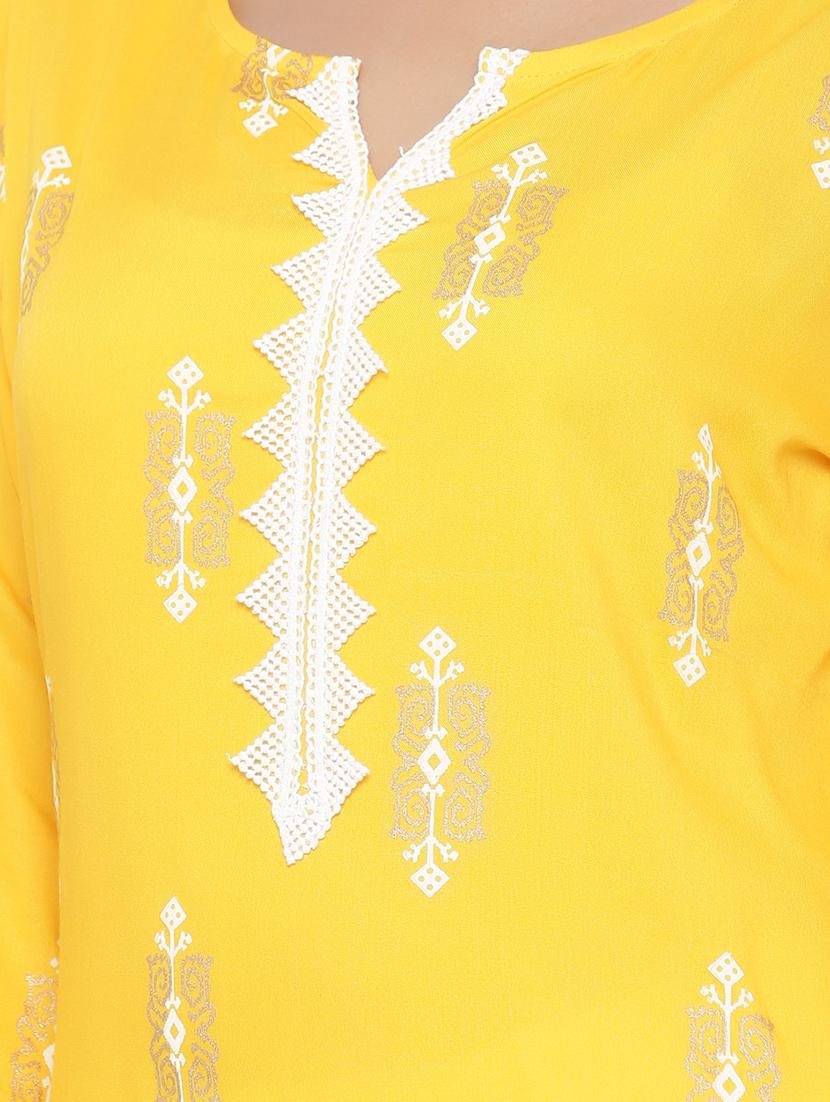 printed straight kurta - 17348593 - Zoom Image - 4