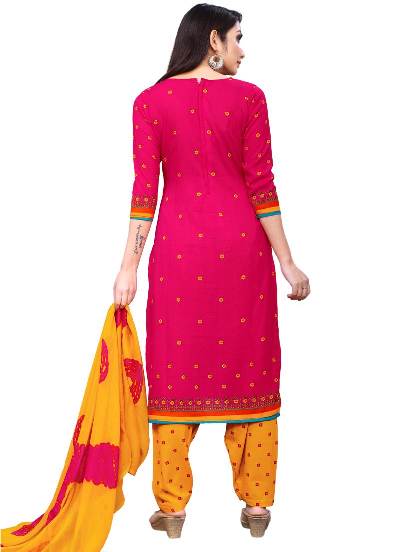 printed unstitched suit set - 17348745 - Zoom Image - 3