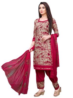 printed unstitched suit set - 17348748 - Standard Image - 2