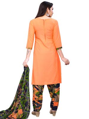 printed unstitched suit set - 17348757 - Standard Image - 3