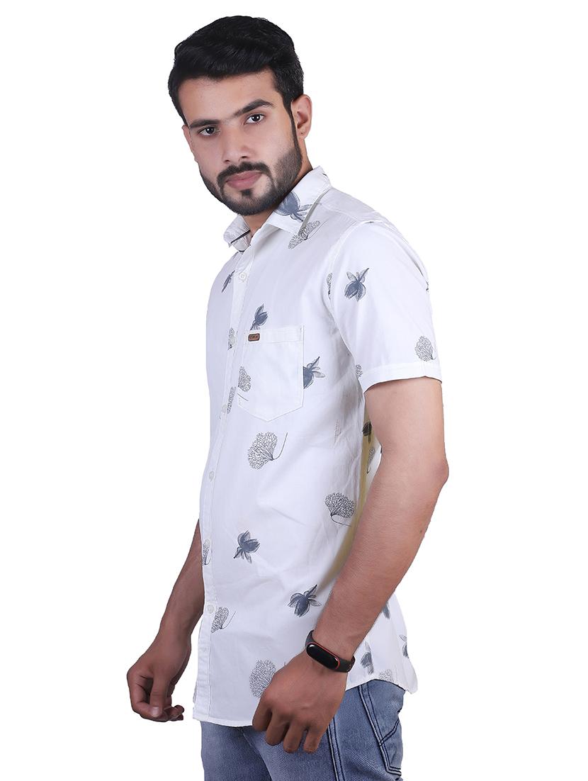 white printed casual shirt - 17348856 - Zoom Image - 2