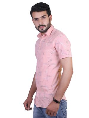 pink printed casual shirt - 17348868 - Standard Image - 2