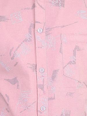 pink printed casual shirt - 17348868 - Standard Image - 5