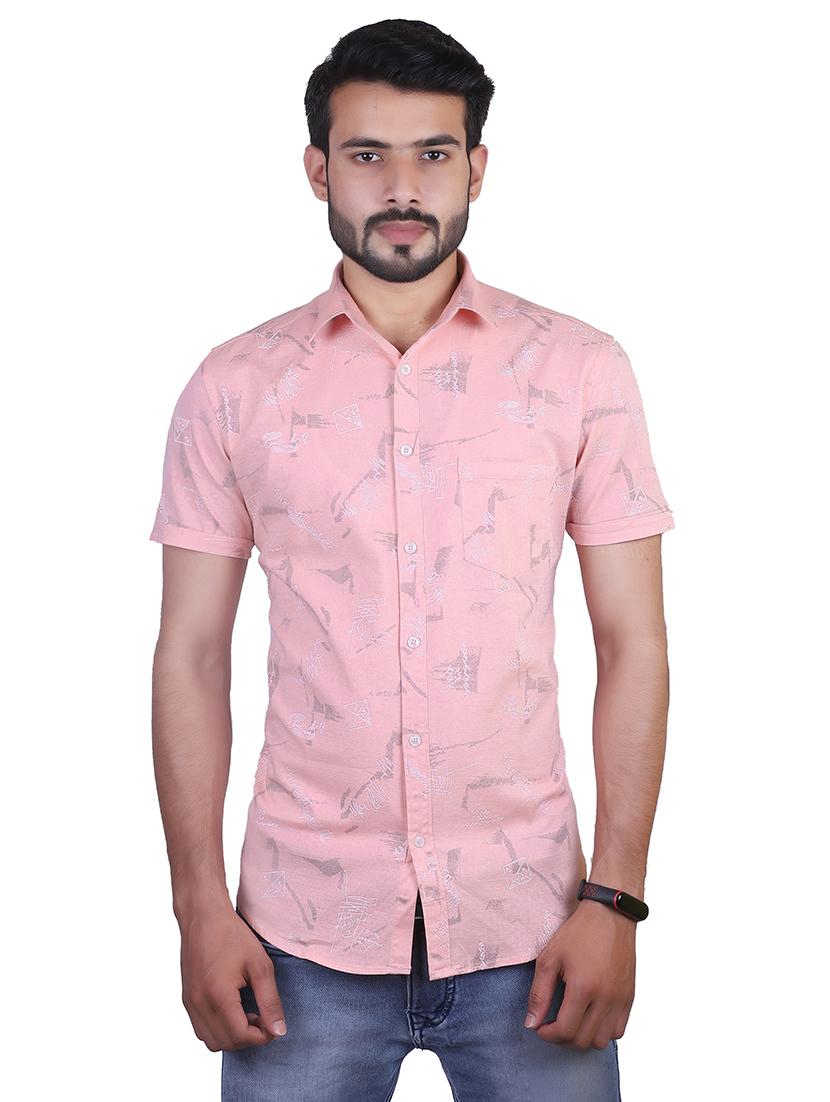 pink printed casual shirt - 17348868 - Zoom Image - 1