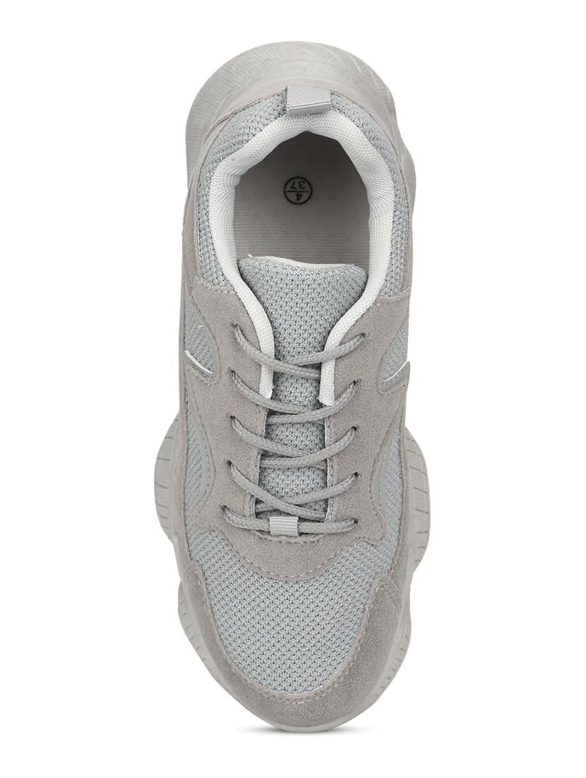 grey lace-up chunky shoes - 17348967 - Zoom Image - 4