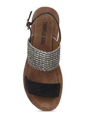 black back strap sandals - 17348984 - Standard Image - 4