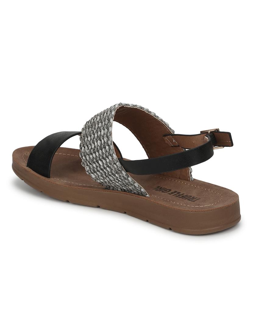 black back strap sandals - 17348984 - Zoom Image - 3