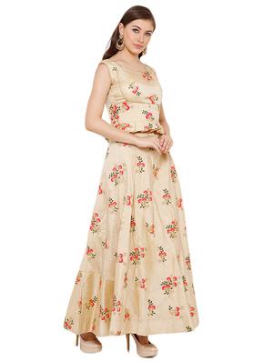 embroidered flared lehenga - 17349008 - Standard Image - 3