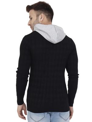 black self design woolen pullover - 17349272 - Standard Image - 4
