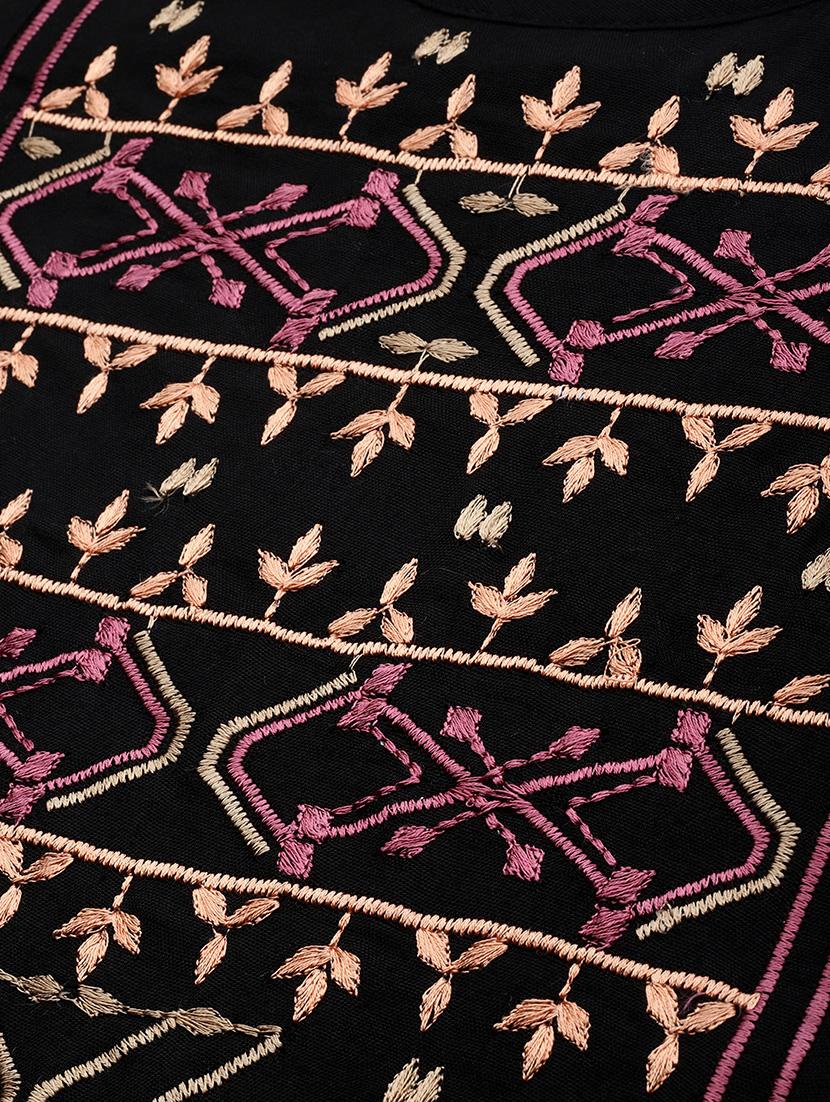 embroidered straight kurta - 17349399 - Zoom Image - 4