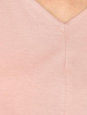 tie front solid crop top - 17349645 - Standard Image - 5