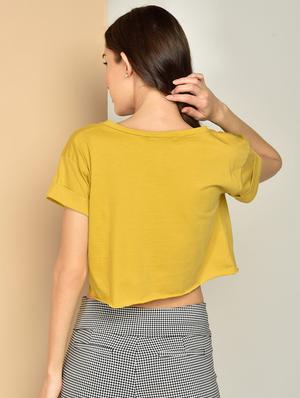 v-neck solid top - 17349651 - Standard Image - 3