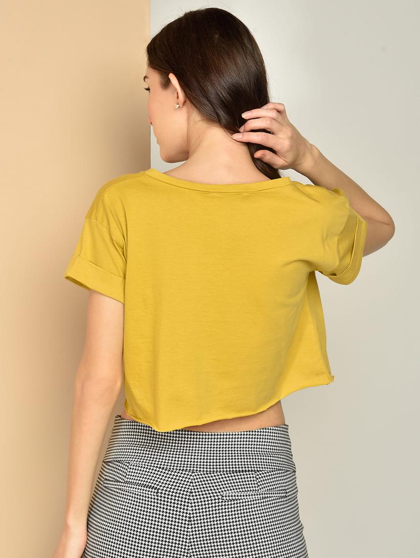v-neck solid top - 17349651 - Zoom Image - 3