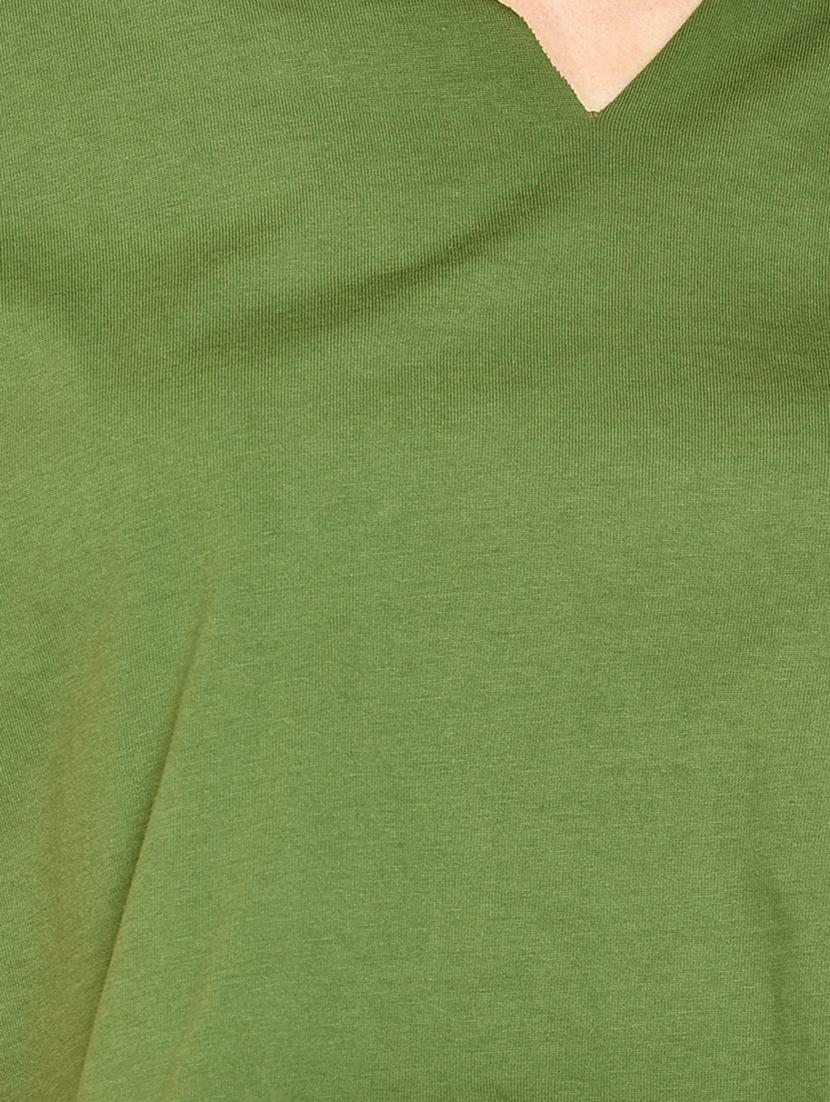 v-neck solid top - 17349652 - Zoom Image - 5