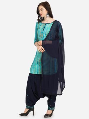 printed unstitched salwar suit - 17349716 - Standard Image - 2
