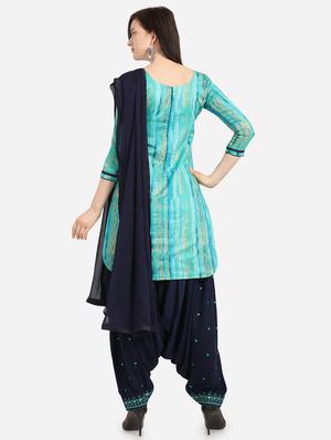 printed unstitched salwar suit - 17349716 - Standard Image - 3